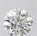 Natural Diamond 0.42 Carats, Round with Excellent Cut, H Color, SI1 Clarity and Certified by GIA