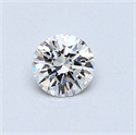 Natural Diamond 0.43 Carats, Round with Excellent Cut, H Color, VS1 Clarity and Certified by GIA