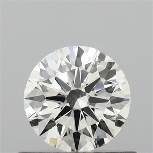 Picture of Natural Diamond 0.53 Carats, Round with Excellent Cut, I Color, VS2 Clarity and Certified by IGI