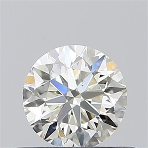 Picture of Natural Diamond 0.45 Carats, Round with Very Good Cut, K Color, SI1 Clarity and Certified by GIA