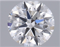 Natural Diamond 0.40 Carats, Round with Excellent Cut, F Color, SI1 Clarity and Certified by GIA