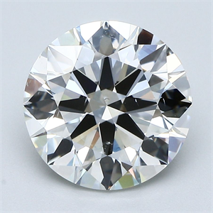 Picture of Natural Diamond 3.02 Carats, Round with Excellent Cut, H Color, SI1 Clarity and Certified by GIA