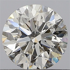 Picture of Natural Diamond 0.40 Carats, Round with Excellent Cut, H Color, SI1 Clarity and Certified by GIA