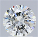 Natural Diamond 2.01 Carats, Round with Excellent Cut, J Color, VVS2 Clarity and Certified by GIA