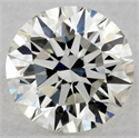 Natural Diamond 0.41 Carats, Round with Excellent Cut, J Color, VVS2 Clarity and Certified by GIA