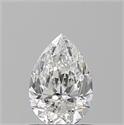 Natural Diamond 0.71 Carats, Pear with  Cut, E Color, VVS1 Clarity and Certified by GIA