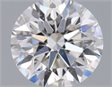 Natural Diamond 0.41 Carats, Round with Excellent Cut, F Color, SI1 Clarity and Certified by GIA