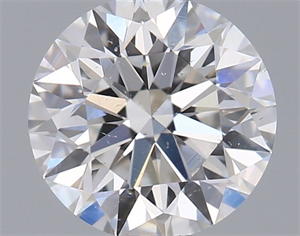 Picture of Natural Diamond 0.41 Carats, Round with Excellent Cut, F Color, SI1 Clarity and Certified by GIA