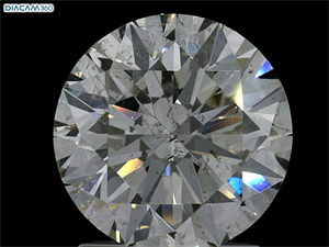 Picture of Natural Diamond 2.01 Carats, Round with Excellent Cut, J Color, SI2 Clarity and Certified by GIA