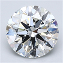 Natural Diamond 2.25 Carats, Round with Excellent Cut, G Color, VS1 Clarity and Certified by GIA