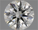 Natural Diamond 0.44 Carats, Round with Excellent Cut, I Color, IF Clarity and Certified by GIA