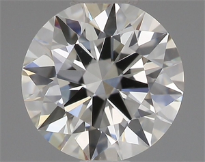 Picture of Natural Diamond 0.44 Carats, Round with Excellent Cut, I Color, IF Clarity and Certified by GIA