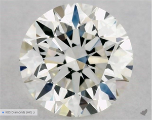 Picture of Natural Diamond 0.50 Carats, Round with Excellent Cut, J Color, VVS2 Clarity and Certified by GIA