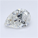 Natural Diamond 1.51 Carats, Pear with  Cut, G Color, SI2 Clarity and Certified by GIA