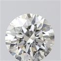 Natural Diamond 0.51 Carats, Round with Excellent Cut, J Color, SI1 Clarity and Certified by GIA