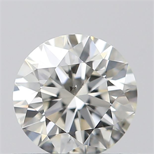 Picture of Natural Diamond 0.51 Carats, Round with Excellent Cut, J Color, SI1 Clarity and Certified by GIA