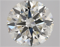 Natural Diamond 3.01 Carats, Round with Excellent Cut, I Color, VVS2 Clarity and Certified by IGI