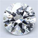 Natural Diamond 2.50 Carats, Round with Excellent Cut, D Color, VS1 Clarity and Certified by GIA