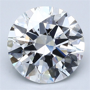 Picture of Natural Diamond 2.50 Carats, Round with Excellent Cut, D Color, VS1 Clarity and Certified by GIA