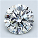 Natural Diamond 2.02 Carats, Round with Excellent Cut, G Color, SI1 Clarity and Certified by GIA