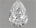 Natural Diamond 0.70 Carats, Pear with  Cut, D Color, VVS2 Clarity and Certified by GIA