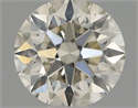 Natural Diamond 0.51 Carats, Round with Excellent Cut, J Color, SI2 Clarity and Certified by IGI