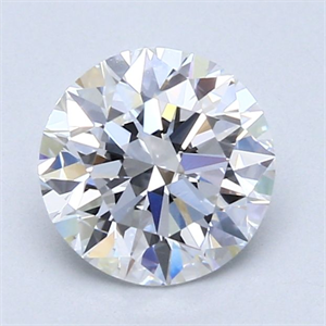 Picture of Natural Diamond 1.34 Carats, Round with Excellent Cut, D Color, IF Clarity and Certified by GIA