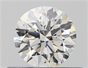 Natural Diamond 0.40 Carats, Round with Excellent Cut, H Color, SI1 Clarity and Certified by GIA