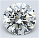 Natural Diamond 3.00 Carats, Round with Very Good Cut, K Color, SI2 Clarity and Certified by GIA