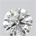 Natural Diamond 0.40 Carats, Round with Excellent Cut, J Color, IF Clarity and Certified by GIA