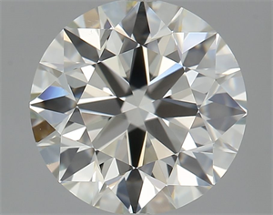 Picture of Natural Diamond 2.04 Carats, Round with Excellent Cut, K Color, VS2 Clarity and Certified by GIA