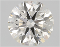 Natural Diamond 0.40 Carats, Round with Excellent Cut, J Color, VS1 Clarity and Certified by GIA