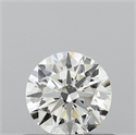 Natural Diamond 0.50 Carats, Round with Very Good Cut, I Color, I1 Clarity and Certified by GIA