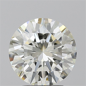 Picture of Natural Diamond 3.01 Carats, Round with Excellent Cut, J Color, IF Clarity and Certified by IGI