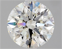 Natural Diamond 2.07 Carats, Round with Excellent Cut, J Color, VS2 Clarity and Certified by GIA