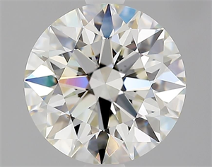 Picture of Natural Diamond 2.07 Carats, Round with Excellent Cut, J Color, VS2 Clarity and Certified by GIA