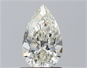 Natural Diamond 1.01 Carats, Pear with  Cut, J Color, IF Clarity and Certified by IGI