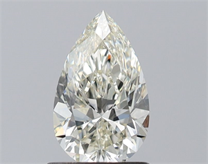 Picture of Natural Diamond 1.01 Carats, Pear with  Cut, J Color, IF Clarity and Certified by IGI