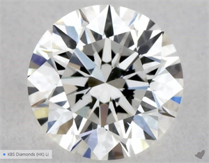 Picture of Natural Diamond 0.42 Carats, Round with Excellent Cut, G Color, VS1 Clarity and Certified by GIA