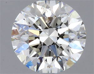 Picture of Natural Diamond 0.50 Carats, Round with Excellent Cut, I Color, SI2 Clarity and Certified by GIA