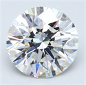 Natural Diamond 2.02 Carats, Round with Excellent Cut, D Color, SI2 Clarity and Certified by GIA