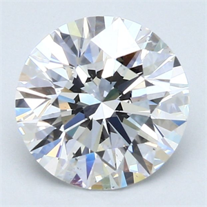 Picture of Natural Diamond 2.02 Carats, Round with Excellent Cut, D Color, SI2 Clarity and Certified by GIA