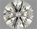 Natural Diamond 0.41 Carats, Round with Excellent Cut, J Color, SI1 Clarity and Certified by IGI