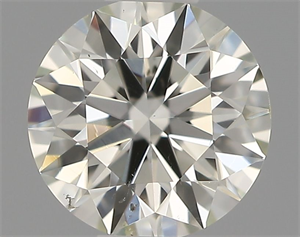 Picture of Natural Diamond 0.41 Carats, Round with Excellent Cut, J Color, SI1 Clarity and Certified by IGI