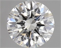 Natural Diamond 1.90 Carats, Round with Excellent Cut, H Color, VVS2 Clarity and Certified by GIA