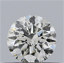 Natural Diamond 0.40 Carats, Round with Excellent Cut, H Color, SI2 Clarity and Certified by IGI