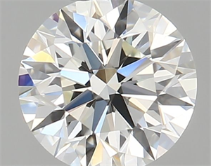 Picture of Natural Diamond 0.40 Carats, Round with Excellent Cut, I Color, VS2 Clarity and Certified by GIA