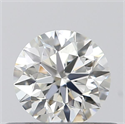 Natural Diamond 0.42 Carats, Round with Excellent Cut, H Color, VS2 Clarity and Certified by GIA