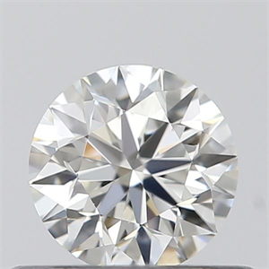 Picture of Natural Diamond 0.42 Carats, Round with Excellent Cut, H Color, VS2 Clarity and Certified by GIA