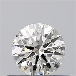 Picture of Natural Diamond 0.40 Carats, Round with Excellent Cut, I Color, SI2 Clarity and Certified by GIA